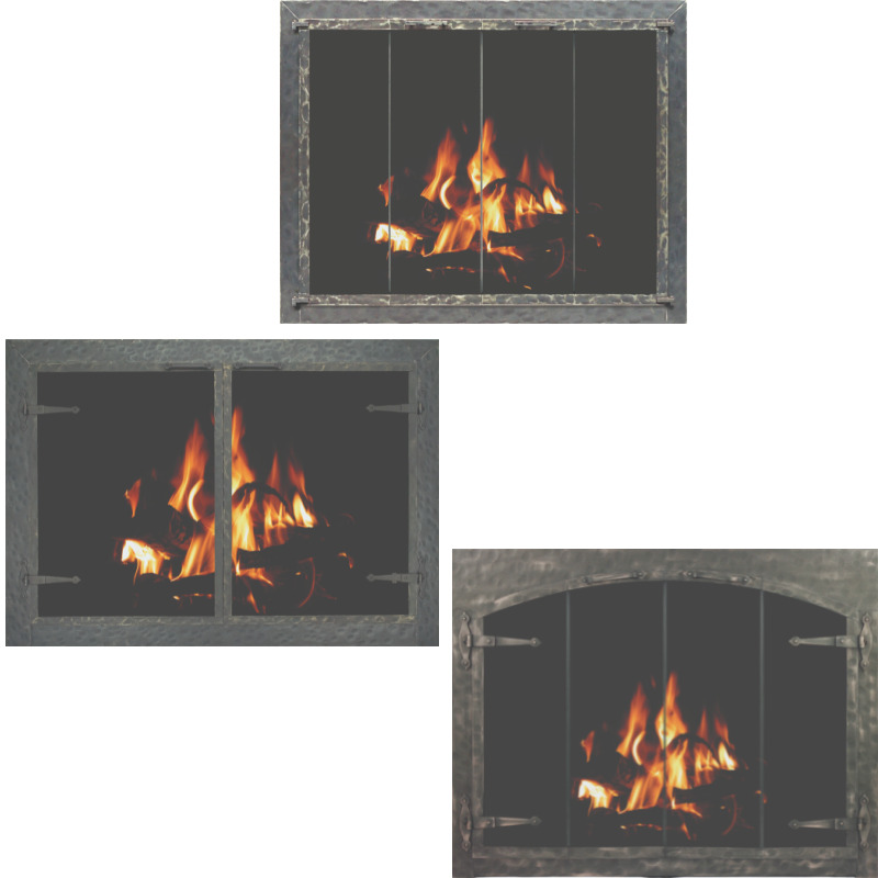 Stoll Craftsman Collection Forged Iron Fireplace Doors Photo.jpg